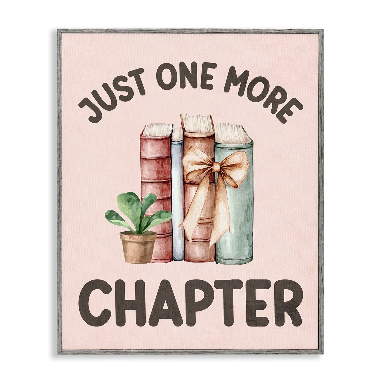 Stupell Industries Just One More Chapter Framed Giclee, design by Kim Allen